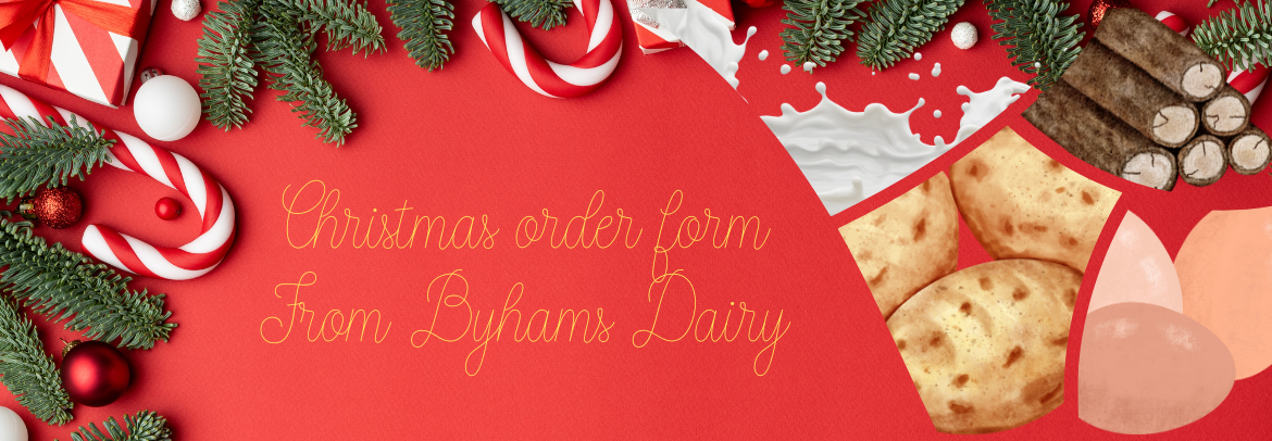 Byhams Christmas Order Form promotion banner