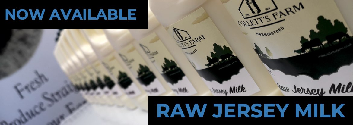 Raw Jersey Milk promotion banner