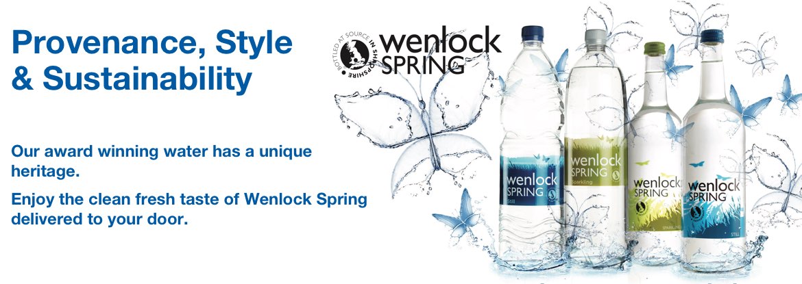 Wenlock Spring Water promotion banner